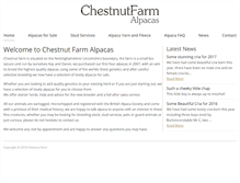 Tablet Screenshot of chestnutfarmalpacas.com